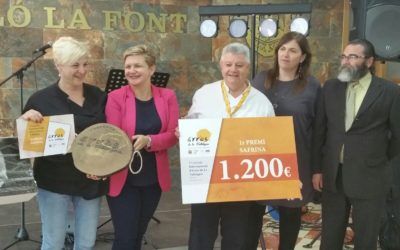 La diputada de Turismo entrega el primer premio del I Concurs Internacional d’Arròs de la Valldigna