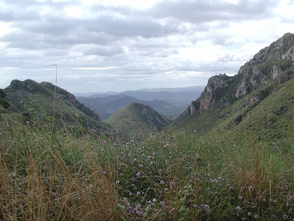 Un paisaje montañoso cerca del mar: Parpalló-Borrell