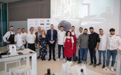 Pulpo, ñoquis y trufa componen el plato ganador del III Concurso Gastronómico Valenciano de la Trufa de Andilla