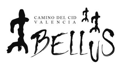 La figura de un antropomorfo hallado en la cueva de la Petxina de Bellús ilustra el nuevo sello del Camino del Cid