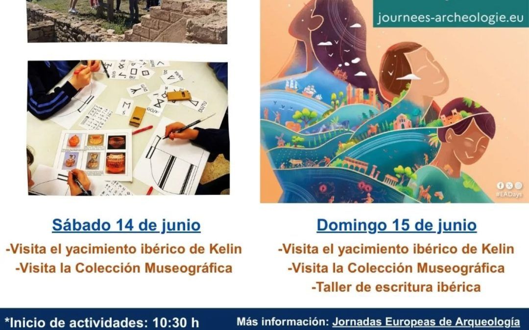 Jornadas Europeas de Arqueología en el yacimiento ibérico de Kelin, en Caudete de las Fuentes